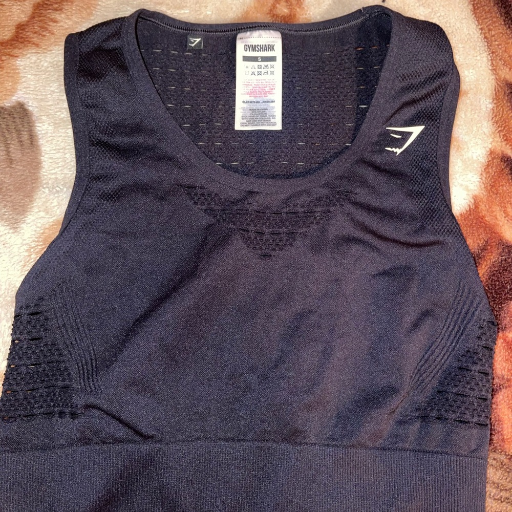 Gym shark Black Crop top